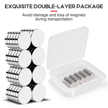 50 Pcs Neodymium Magnets, 10x3mm Tiny Round Disc Refrigerator Magnets