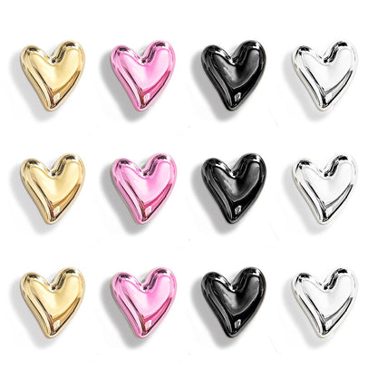 12PCS Refrigerator Magnets Gold Magnets for Fridge 0.83in Small
