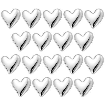 18 Pcs Heart Fridge Magnets for Refrigerator Locker Whiteboard Decor, Gold