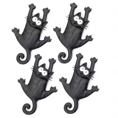 Funny Hanging Cat Refrigerator Magnet, Cute Magnetic Fridge Decor, Kitchen Gift, cat fridge magnet, hanging cat magnet, funny fridge magnet, cute kitchen decor, magnetic cat ornament, cat lover gift, novelty fridge magnet, refrigerator magnet for kitchen
