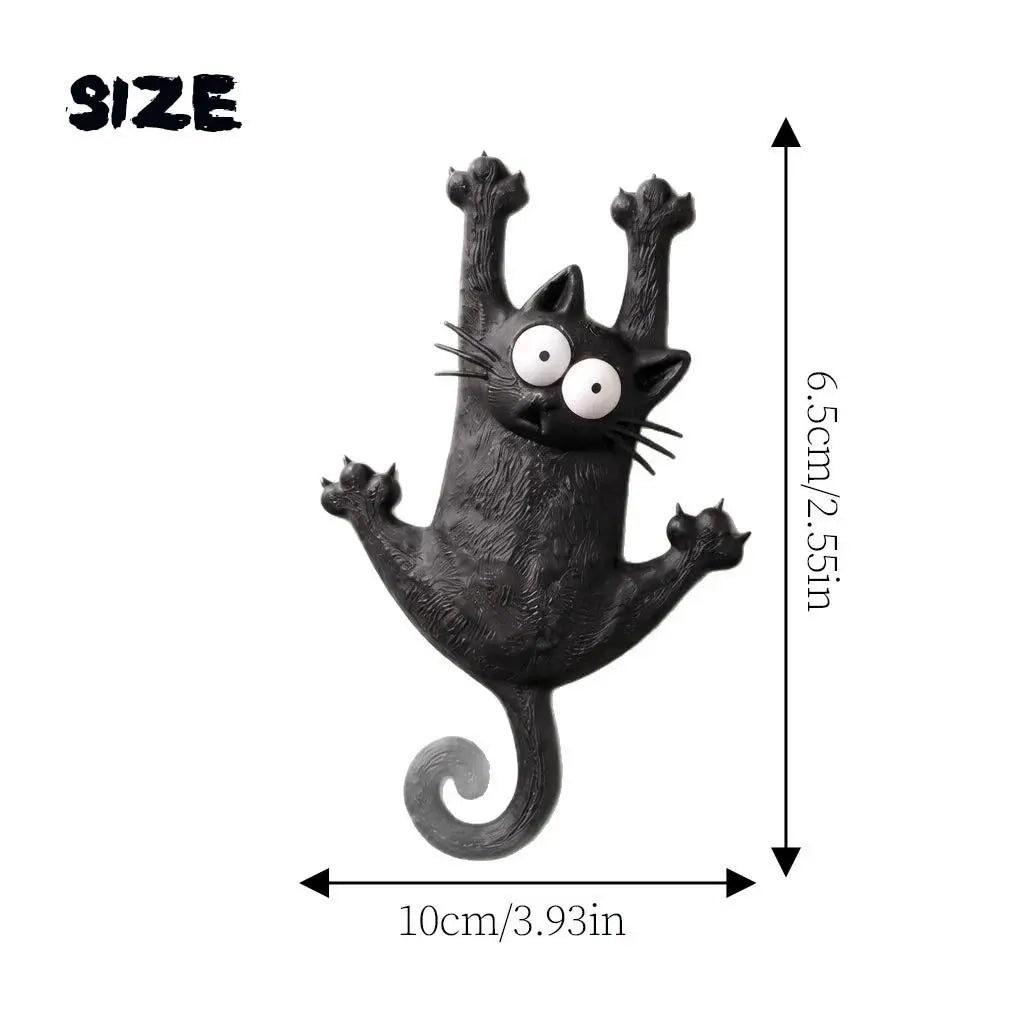 Funny Hanging Cat Refrigerator Magnet, Cute Magnetic Fridge Decor, Kitchen Gift, cat fridge magnet, hanging cat magnet, funny fridge magnet, cute kitchen decor, magnetic cat ornament, cat lover gift, novelty fridge magnet, refrigerator magnet for kitchen