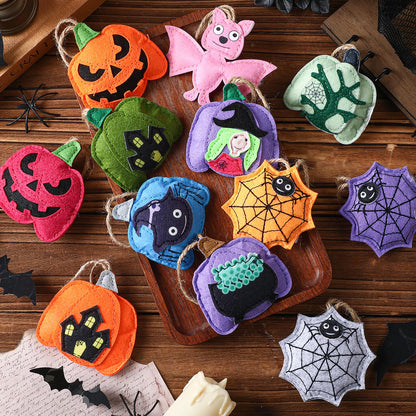 SmoothNovelty 12 Pcs Fall Felt Acorn Ornaments Thanksgiving Hanging Decor