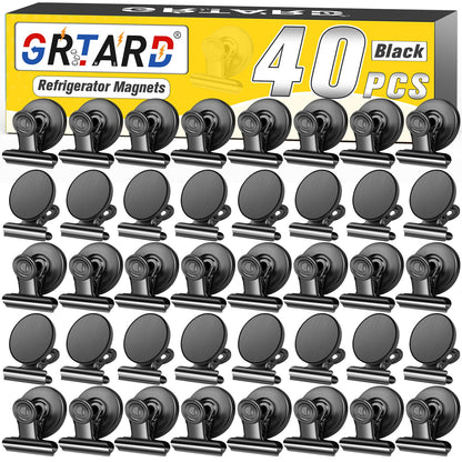 Grtard 12 Pack Magnetic Clips, Fridge Magnets Refrigerator Magnets