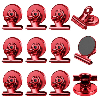 FINDMAG Fridge Magnets, Colorful Magnetic Clips for Fridge Notes, 12 Pack