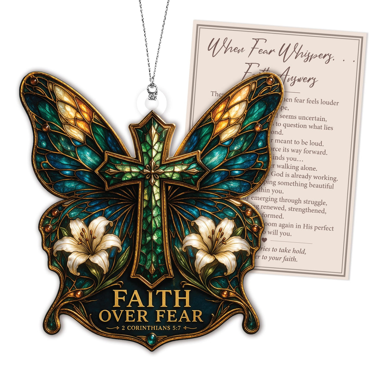 Butterfly Starry Night Christmas Ornaments 2026, Butterflies Suncatcher Ornament for Window Tree Decor, Christmas Decorations, Butterfly Gifts for Women, Unique Holiday Fantasy Gifts