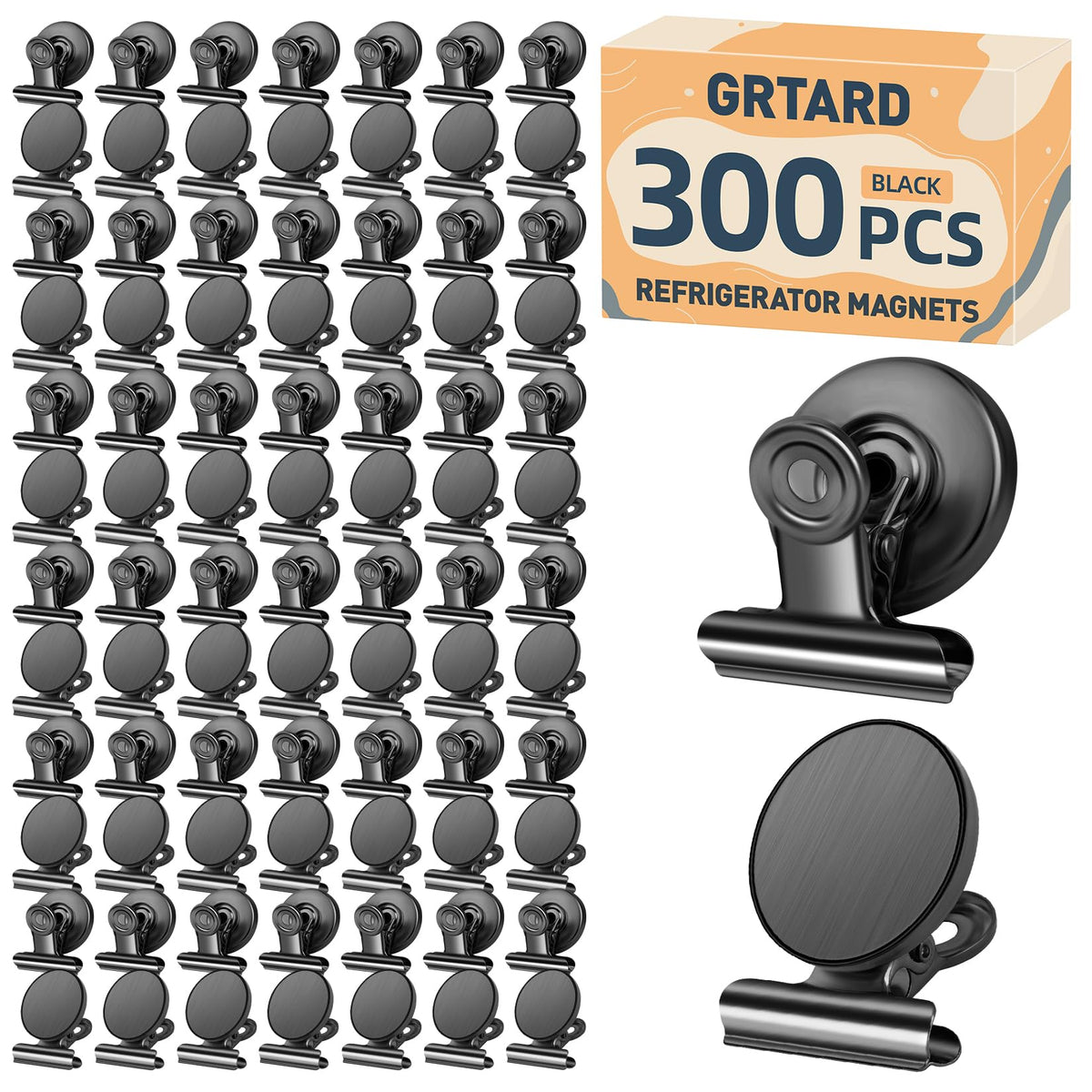 Grtard 12 Pack Magnetic Clips, Fridge Magnets Refrigerator Magnets