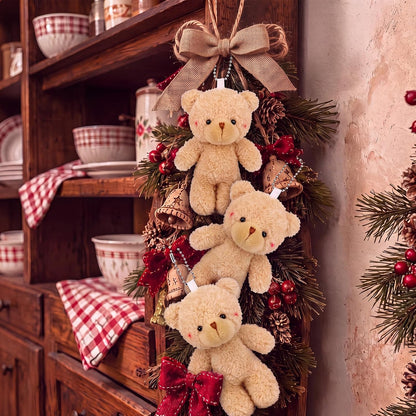 Blueweenly 24 Pcs Christmas mini Bear Bulk Ornaments, 4.72 Inch Stuffed