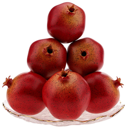 6pcs Fake Gold Pear Decoration,Realistic Artificial Gold Fruit