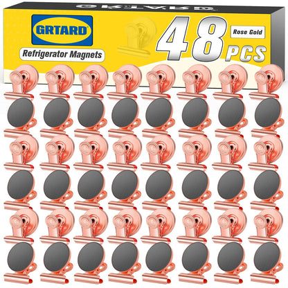Grtard 12 Pack Magnetic Clips, Fridge Magnets Refrigerator Magnets
