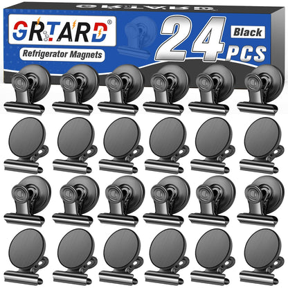 Grtard 12 Pack Magnetic Clips, Fridge Magnets Refrigerator Magnets