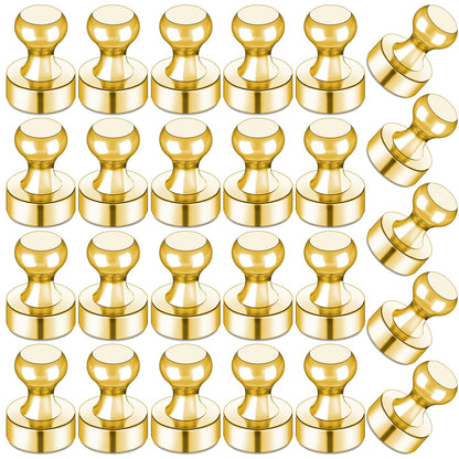 LOVIMAG Fridge Magnets 20 Pack Magnet Refrigerator Locker Whiteboard Gold
