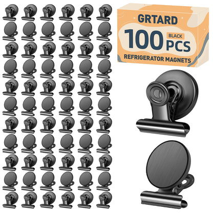 Grtard 12 Pack Magnetic Clips, Fridge Magnets Refrigerator Magnets