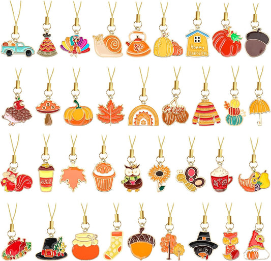 AUGSUN 36Pcs Fall Ornaments for Small Tree Mini Fall Tree Decorations