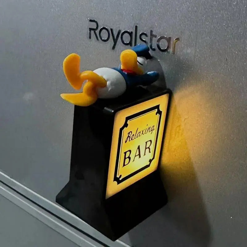 Magnetic Family Mart Hand Touch LED Refrigerator Sticker Lawson Convenience Store Luminous USB Fridge Stickers Home Decoration