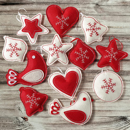SmoothNovelty 12 Pcs Fall Felt Acorn Ornaments Thanksgiving Hanging Decor