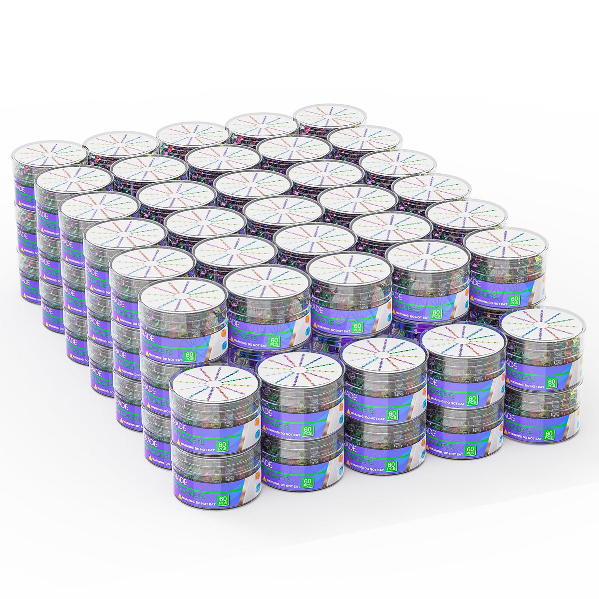 Metallic Magnets, Refrigerator Magnets, 20 Pack Black Magnetic Push Pins, Strong Fridge Magnets, Multi-use Whiteboard Magnets Perfect for Kitchen Office Classroom