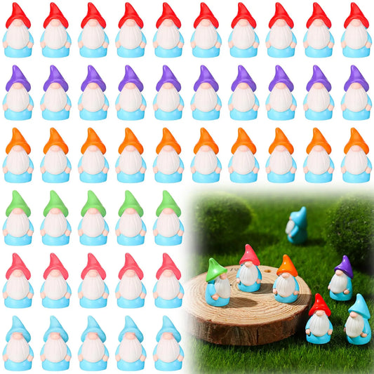 Gejoy Mini Gnomes Figures to Hide Supper Miniature Gnome Statues Cute Little Gnomes Ornament Mini 3D Gnomes Decor for Summer Holiday to Hide and Seek Game Home Decoration Essentials,Halloween Gift