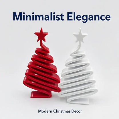 Mini Desktop Christmas Tree Ornament, Simple Small Plastic Christmas Tree with Branches, Home Decor for Small Spaces, Festive Decoration
