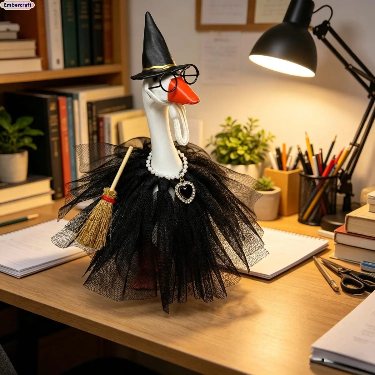 Whimsical Mini Goose Shape Decorative Outfit Set (Goose Not Included) - Unisex Polyester Desk Trinkets, Resin Figurines, Statues & Bobbleheads, Office Ornament, Holiday Gift, Fashion Accessory Set, Sohochic