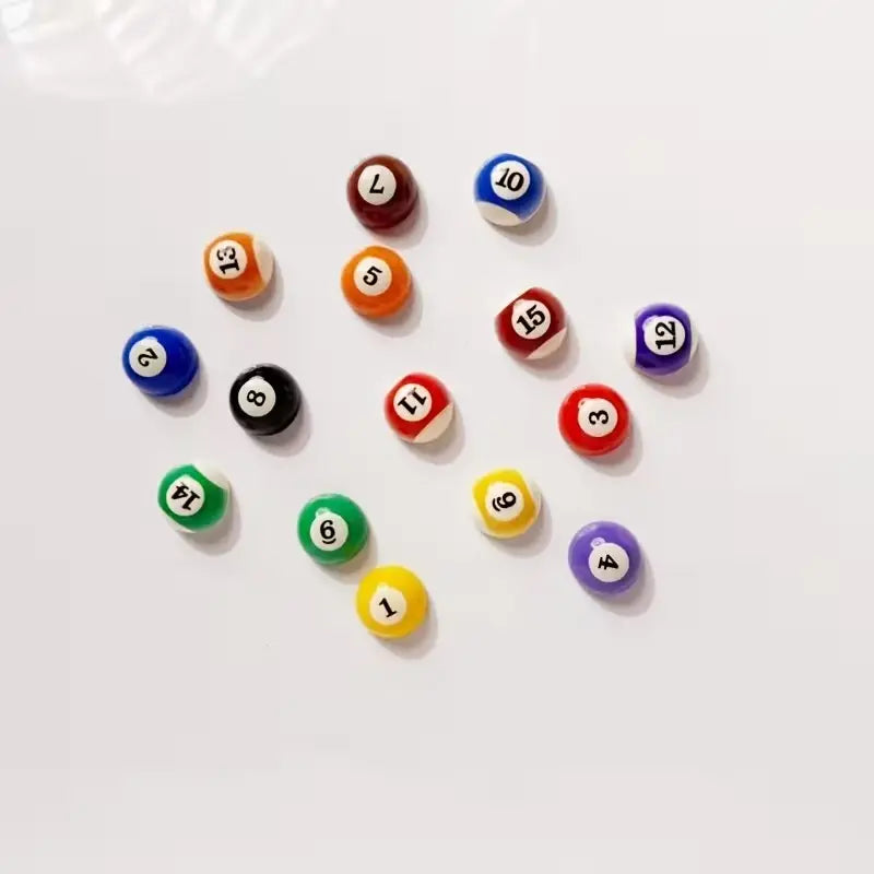 15pcs Billiard Ball Shape Magnetic Refrigerator Magnets, Adhesive for Metal Surfaces, Perfect for Photos, Notes, Paper, Decorative Storage Solution, Fridge Magnet Set