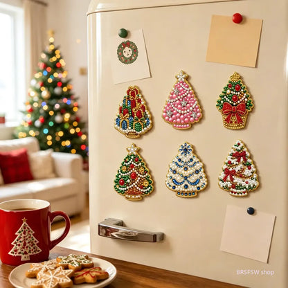 Christmas Fridge Magnet, 2.76 x 2.76 Inch Festive Xmas Refrigerator Magnet with Holiday Design, Decorative Kitchen Fridge Accessory for Christmas Home Decor, Holiday Parties, Seasonal Displays and Gifting