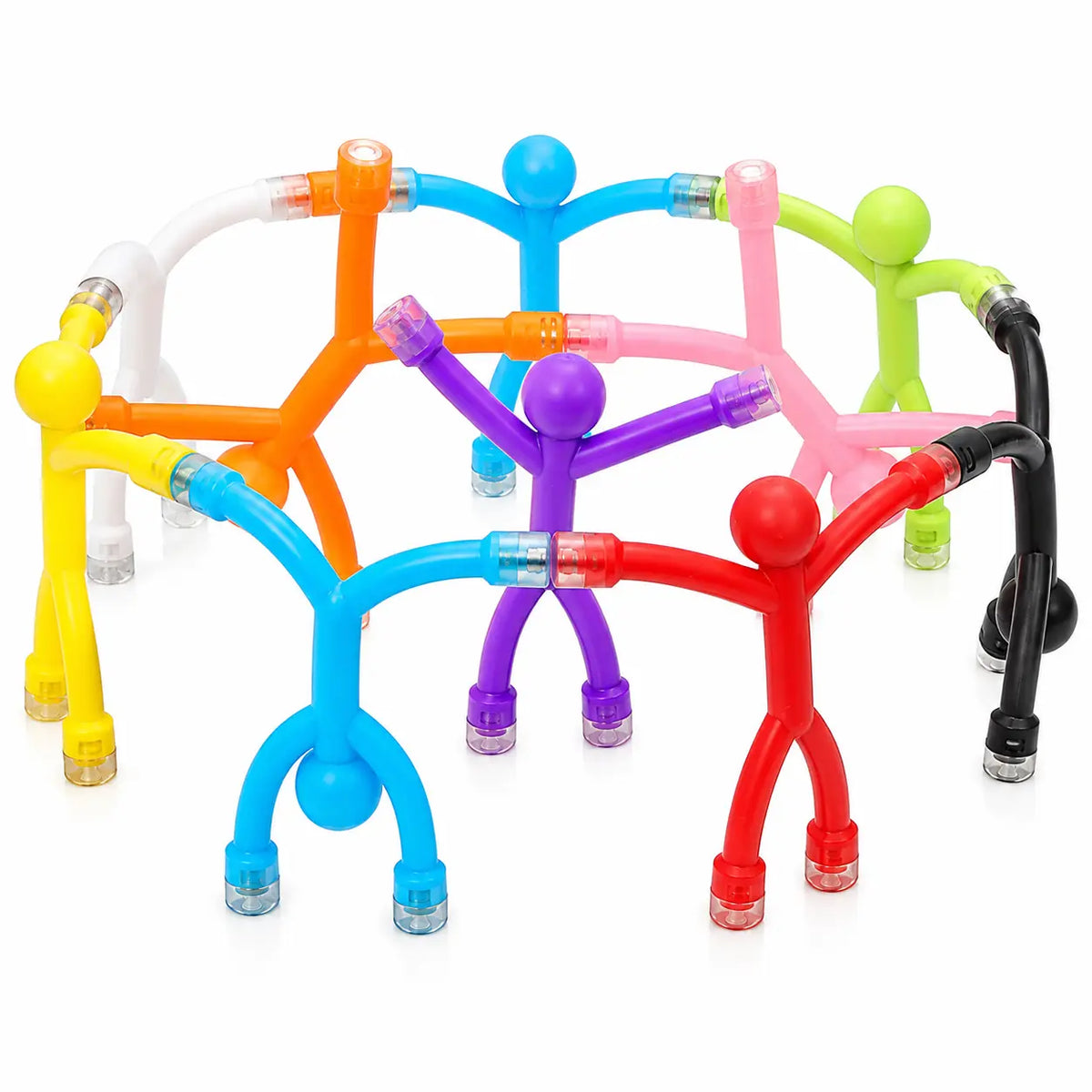 10/20PCS Playful Magnetic Men Fidget Toy Set, Decorative Fridge Magnets, Travel Essentials for Road Trips, Refrigerator Magnet Set, Birthday Gift Basket Stuffers