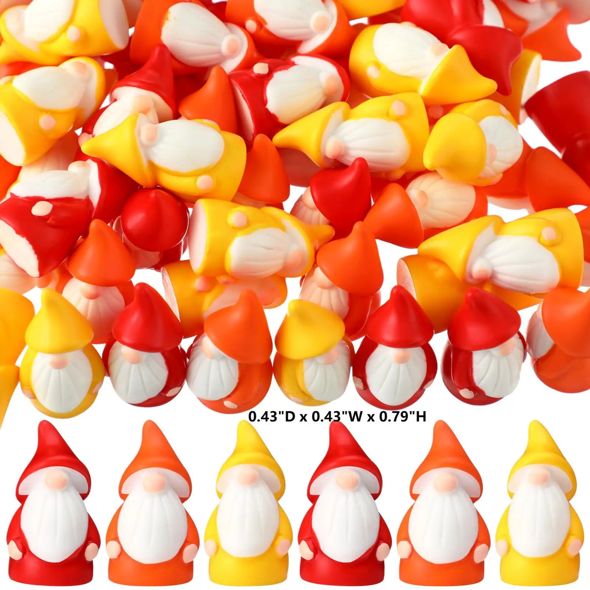 Gejoy Mini Gnomes Figures to Hide Supper Miniature Gnome Statues Cute Little Gnomes Ornament Mini 3D Gnomes Decor for Summer Holiday to Hide and Seek Game Home Decoration Essentials,Halloween Gift